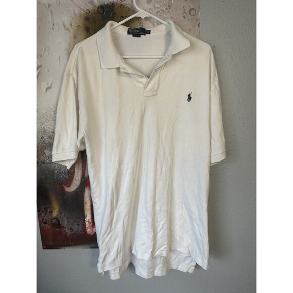 Ralph Lauren Comfort Fit Polo XL off white/ivory Men’s shirt Golf - Picture 1 of 4